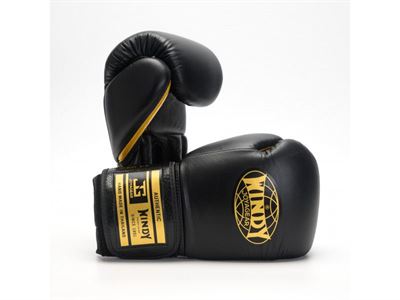 Windy boksehandsker sort/guld