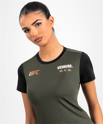 UFC Adrenaline by Venum Fight Week - Dry-Tech T-shirt - khaki / bronze