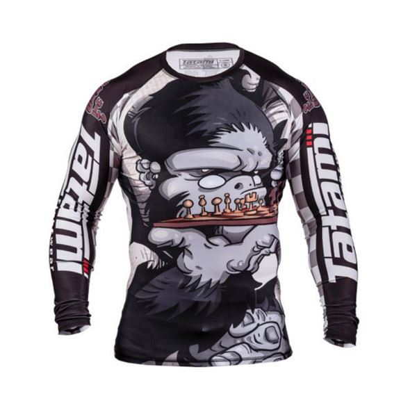 Tatami Chess Gorilla Rashguard, fly or die xadrez 