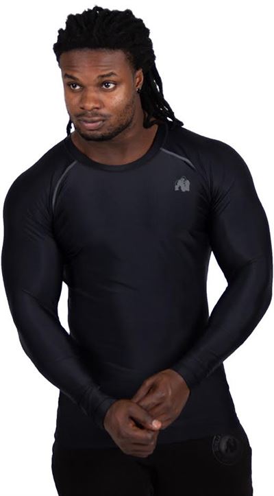 Hayden Kompression trøje fra Gorilla wear i sort/sort