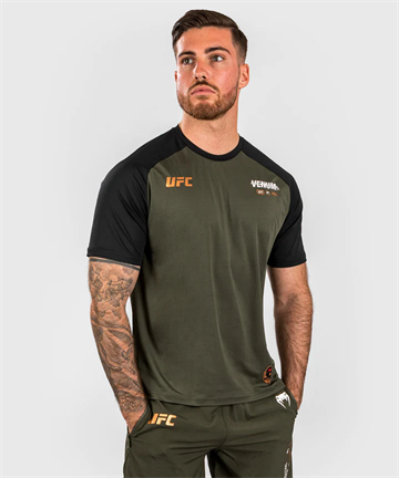 UFC Adrenaline by Venum Fight Week Dry-tech T-shirt - KHAKI/BRONZE