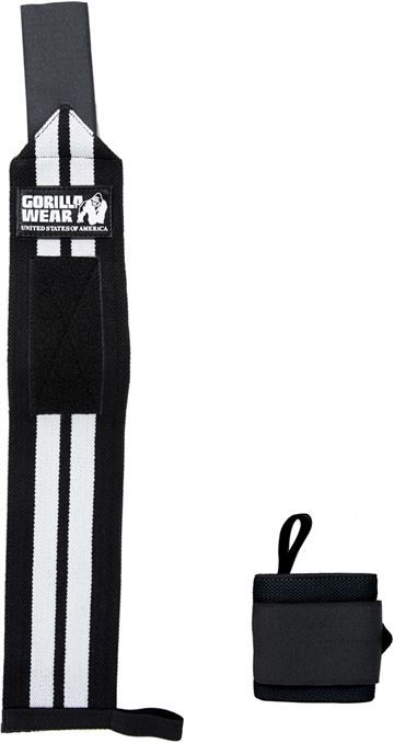 Wrist Wraps Pro i sort/hvid fra Gorilla Wear